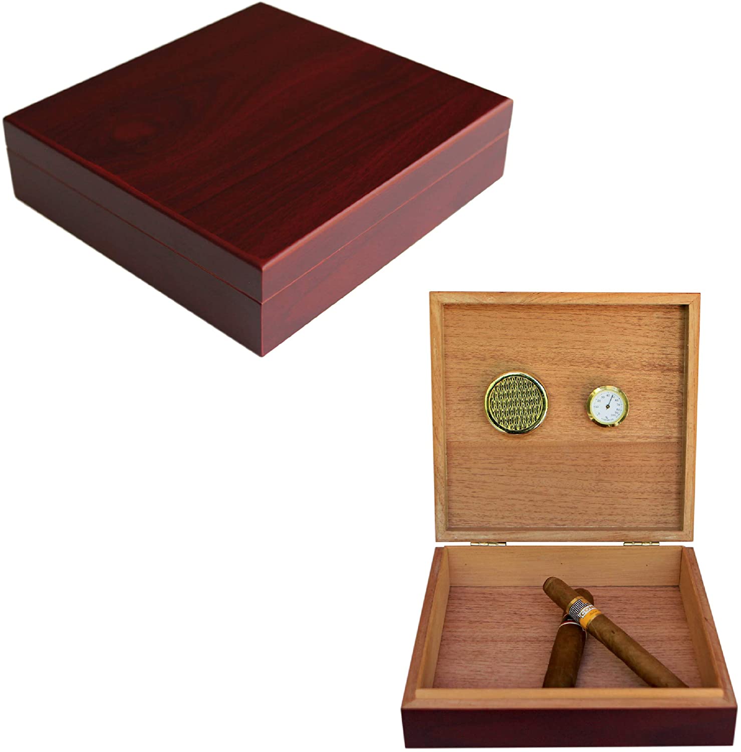 Case Elegance Cigar Humidor (Cherry)